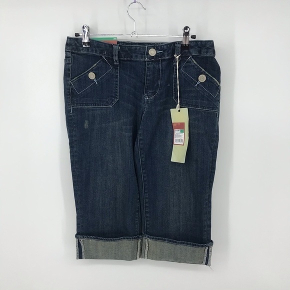 Mossimo Supply Co. Lowest Rise Crop Rolled Hem - Picture 3 of 11